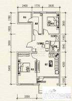 高教新城·学区嘉园2室1厅1卫88㎡户型图