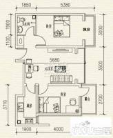 高教新城·学区嘉园2室1厅1卫户型图