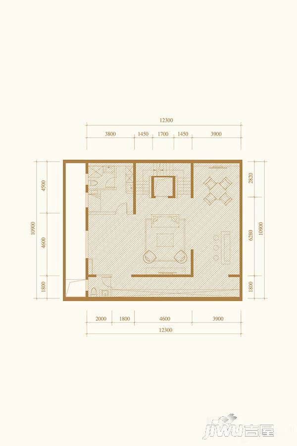 紫禁壹号院1室1厅1卫534㎡户型图