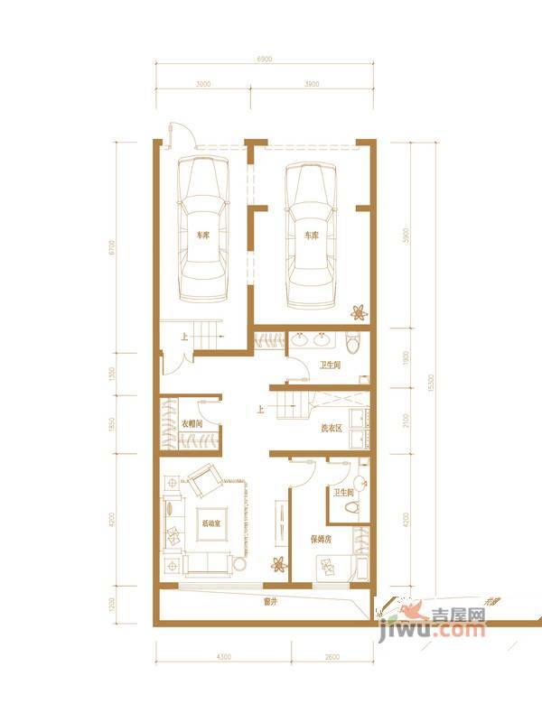 懿品府2室0厅2卫306.7㎡户型图