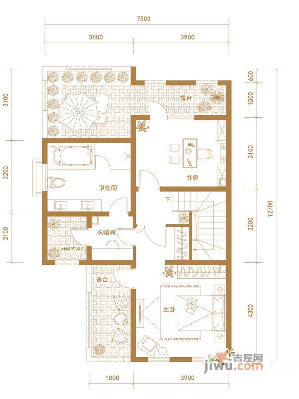 懿品府2室0厅1卫329.4㎡户型图