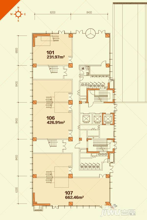 中建国际港1室1厅1卫662.5㎡户型图