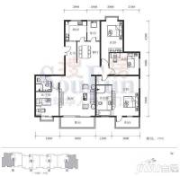 优筑4室2厅3卫180㎡户型图