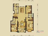 融科钧廷3室2厅2卫160㎡户型图