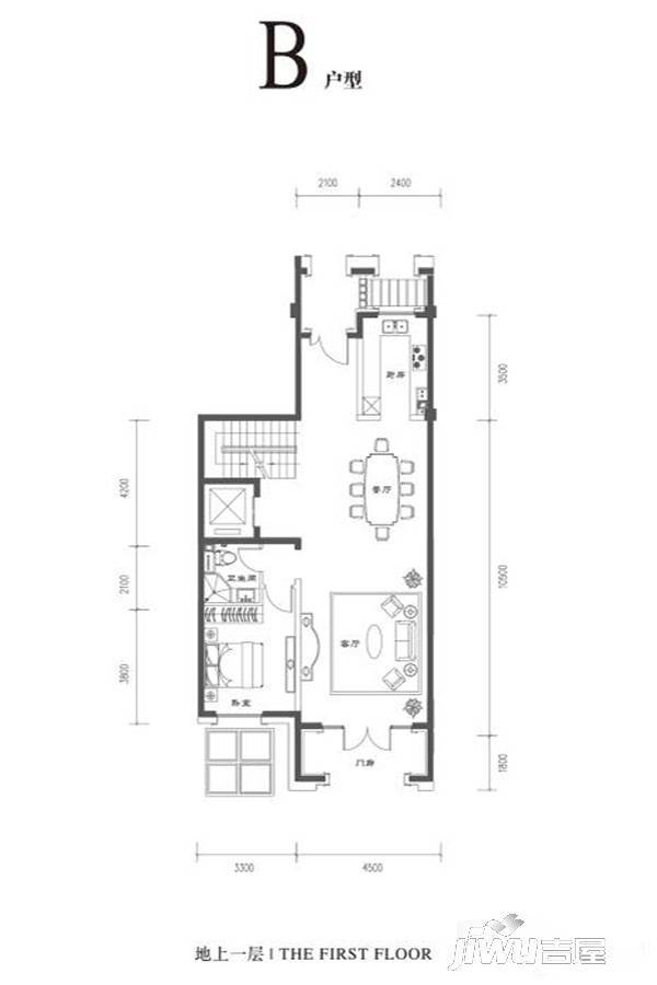 枫丹壹號3室4厅4卫240㎡户型图