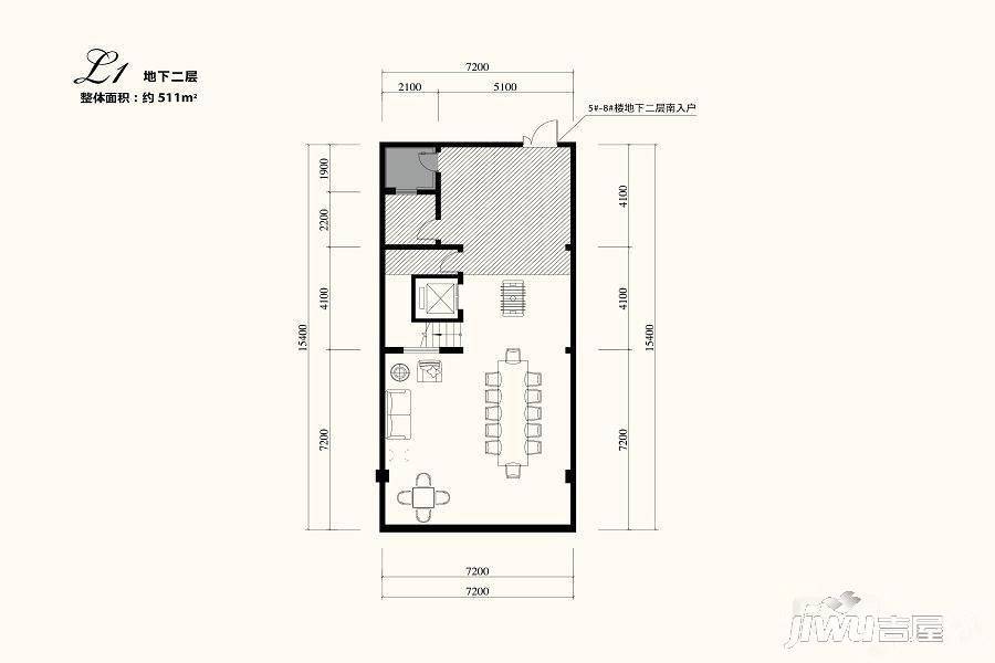 紫禁壹号院5室6厅6卫511㎡户型图