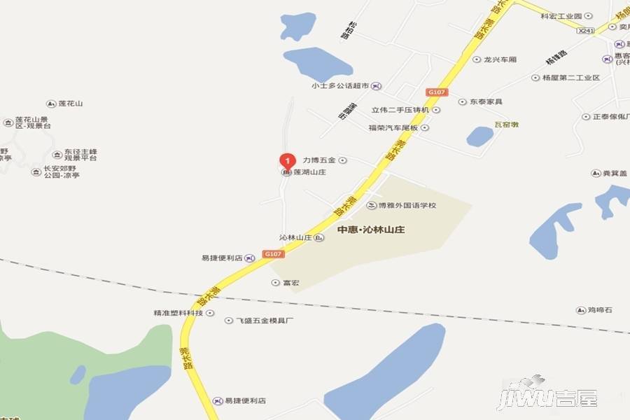 莲湖山庄位置交通图图片