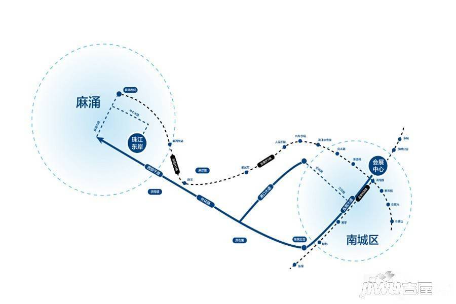 万科珠江东岸位置交通图图片