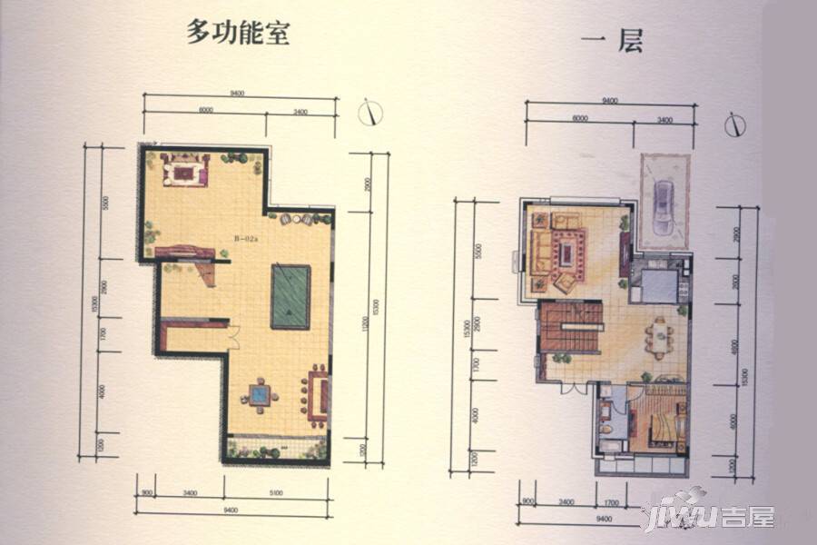 山水江南玖峯4室3厅4卫341㎡户型图