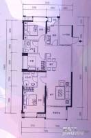 万达御湖公馆重复3室2厅2卫115㎡户型图