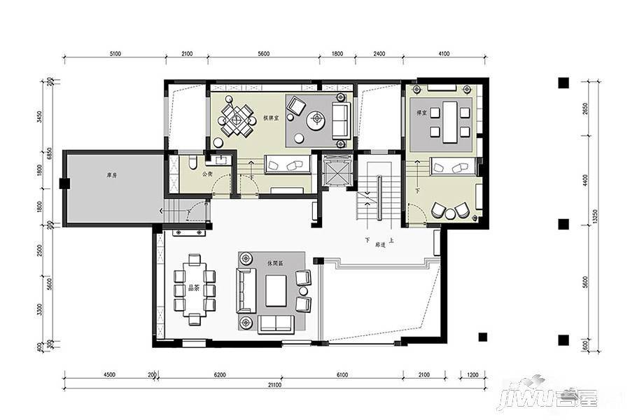 3号别墅普通住宅554㎡户型图