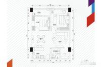华南茶叶创意园菁英时代2室1厅1卫104㎡户型图
