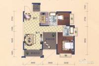 碧水湾花园3室2厅2卫96㎡户型图