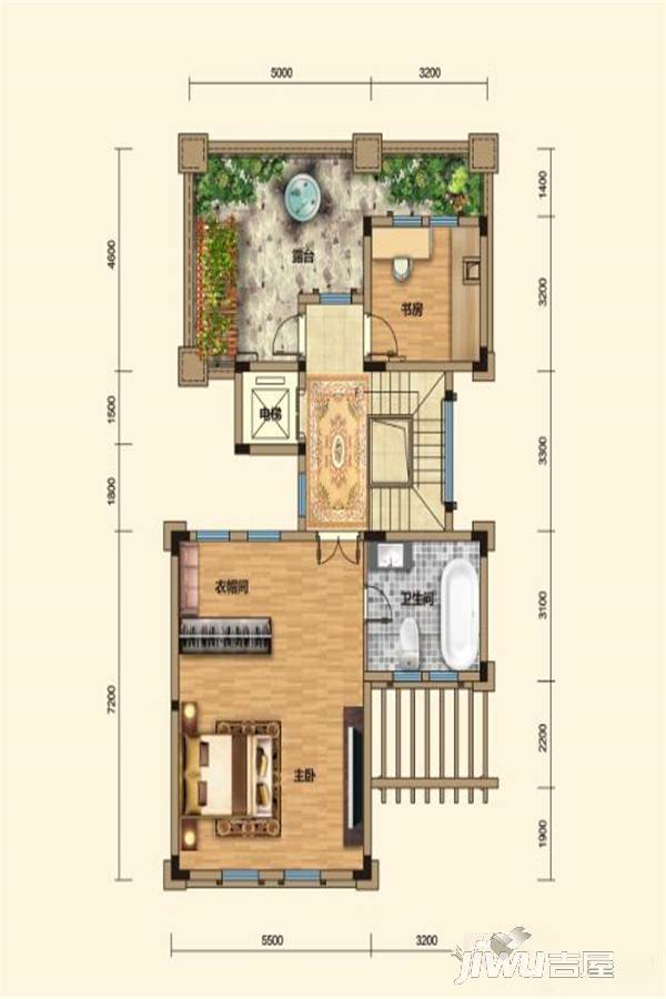 宏远帝庭山6室3厅7卫489㎡户型图