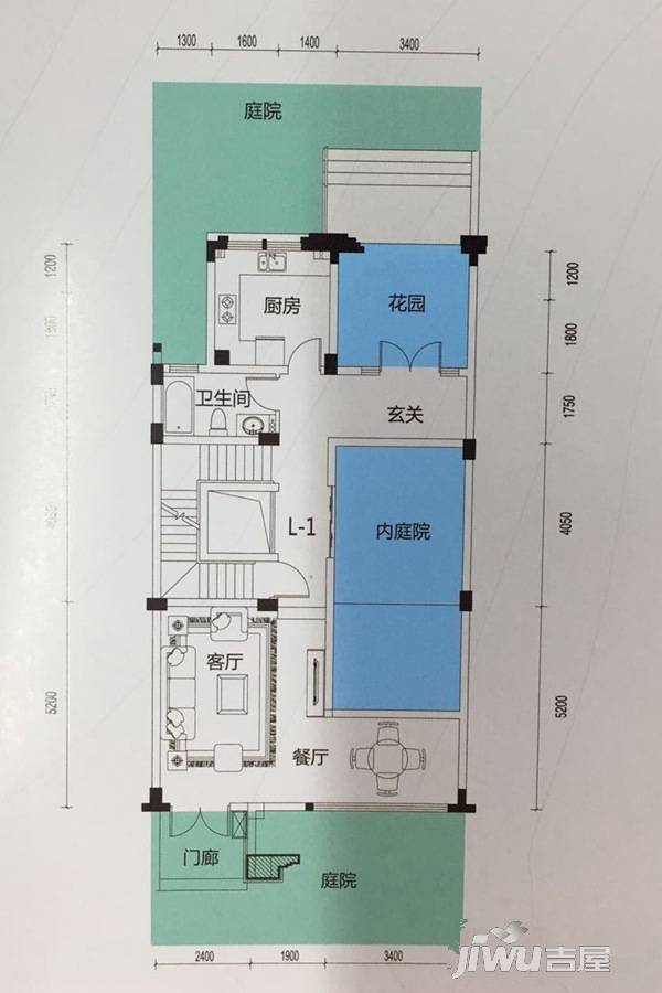 霖峰壹山境3室2厅3卫189.6㎡户型图