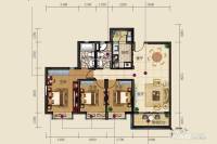 虎门碧桂园3室2厅2卫110㎡户型图