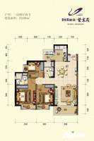 碧桂园珑远紫宸府3室2厅2卫108㎡户型图