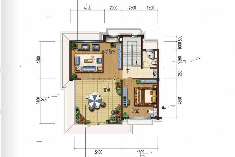 碧桂园珑远紫宸府4室2厅2卫241㎡户型图