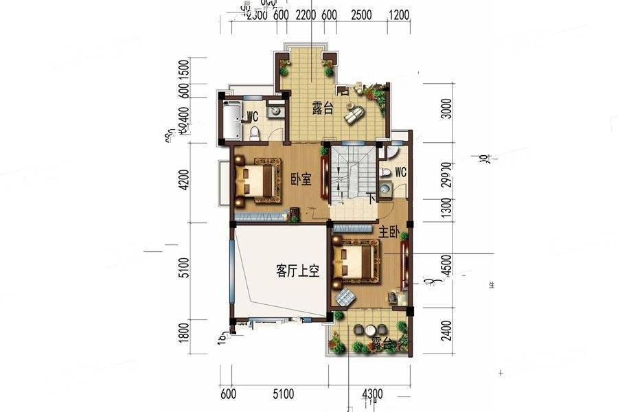 碧桂园珑远紫宸府4室2厅4卫228㎡户型图