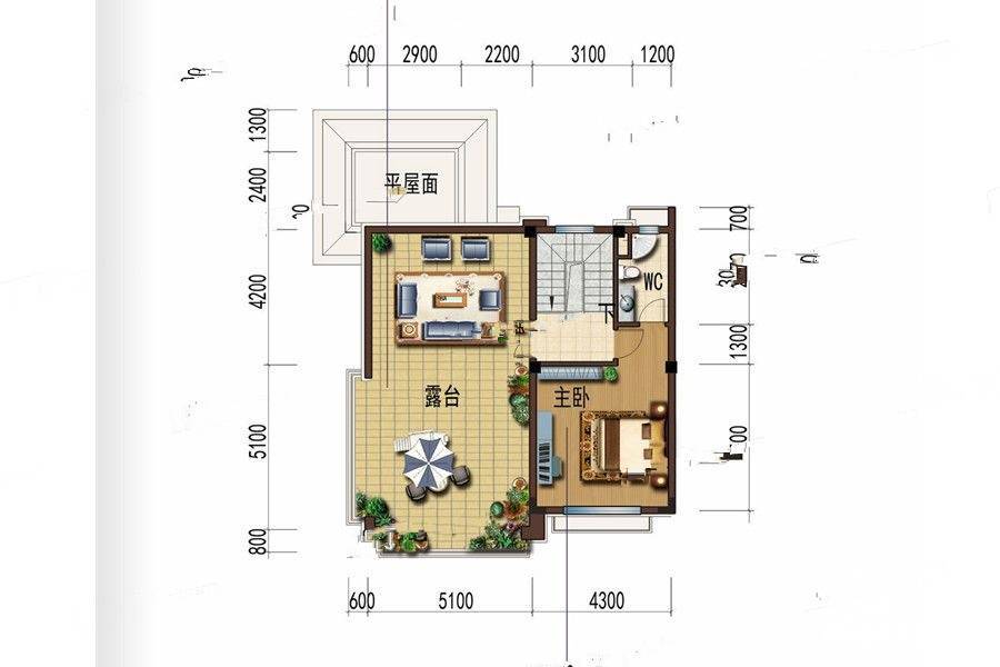 碧桂园珑远紫宸府4室2厅4卫228㎡户型图