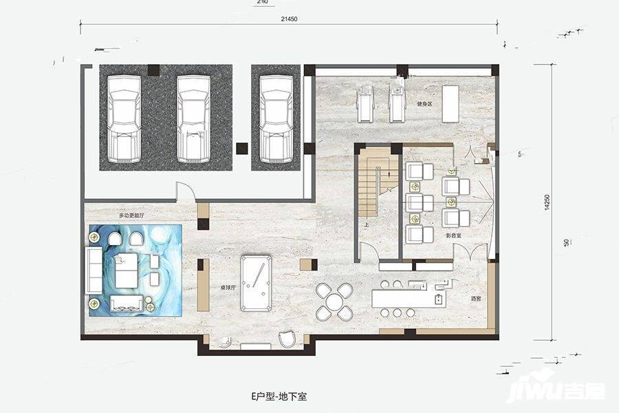 君荟庭5室2厅5卫260㎡户型图