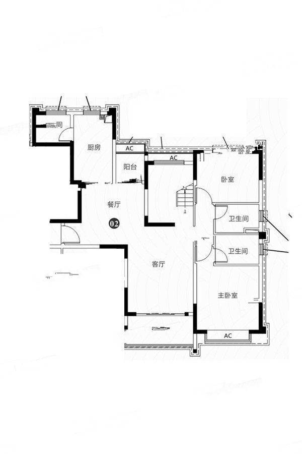 恒大江湾5室3厅4卫265㎡户型图