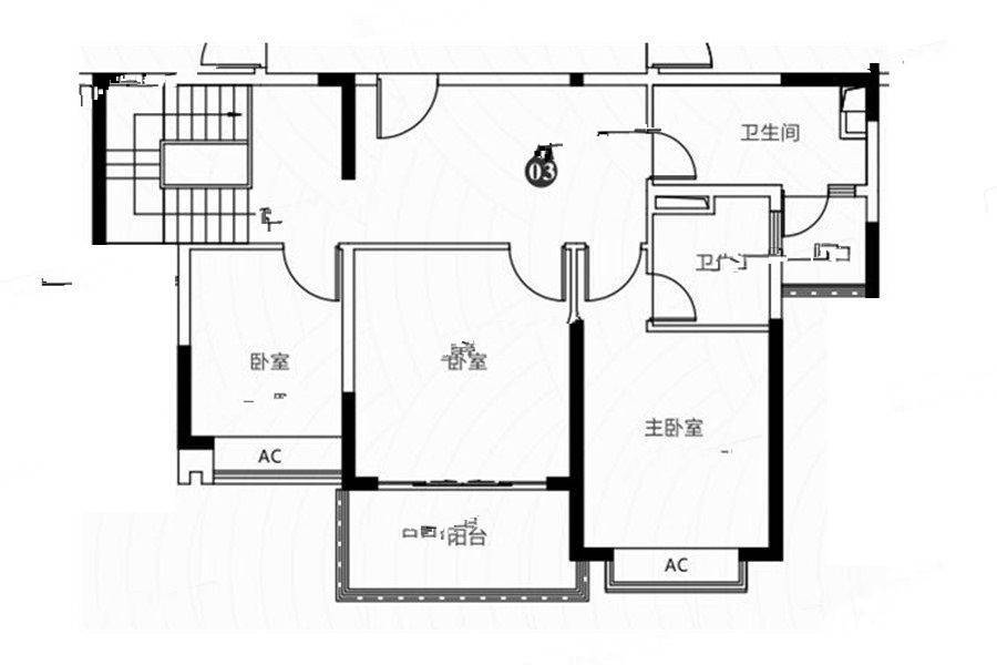 恒大江湾5室3厅3卫205㎡户型图