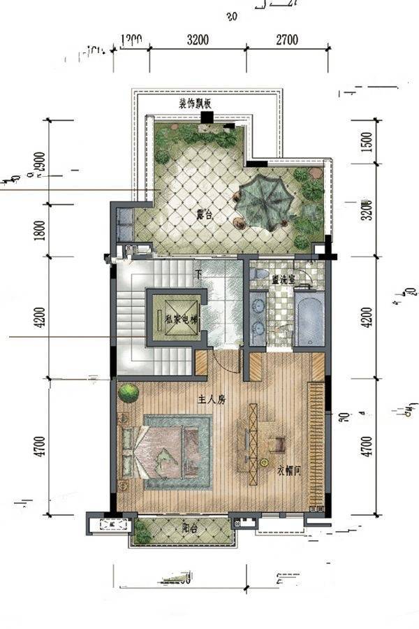 保利海棠6室3厅4卫276㎡户型图