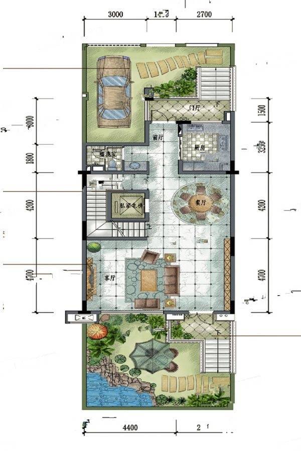 保利海棠6室3厅4卫276㎡户型图