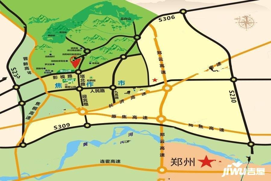 云谷（当阳峪特色小镇）位置交通图