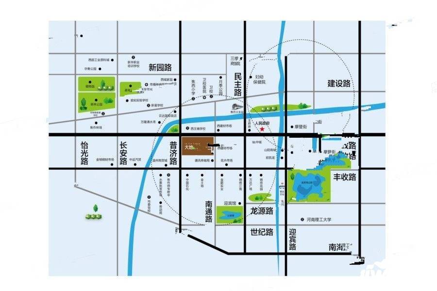 大地时光里位置交通图图片