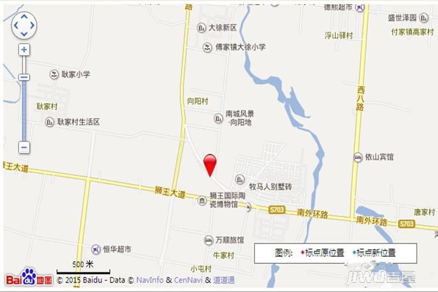 中国淄博财富陶瓷城位置交通图图片
