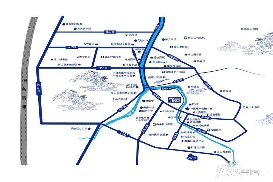 坤达国际公馆位置交通图