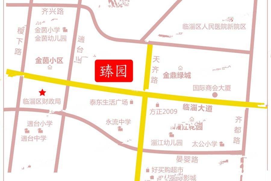 蓝溪中心臻园位置交通图