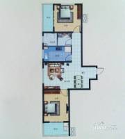 金域华庭2室2厅1卫100.9㎡户型图