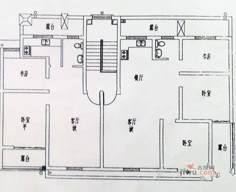 锦泰园2室1厅1卫66.5㎡户型图