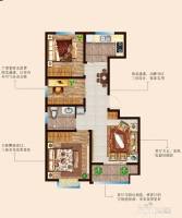 世龙城3室2厅1卫93.1㎡户型图