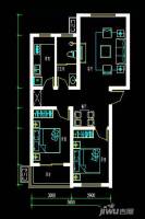 淄博洪沟小区2室2厅1卫88㎡户型图