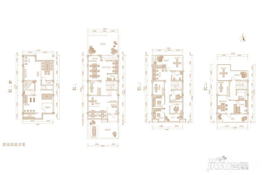 印象齐都3室2厅1卫325.6㎡户型图