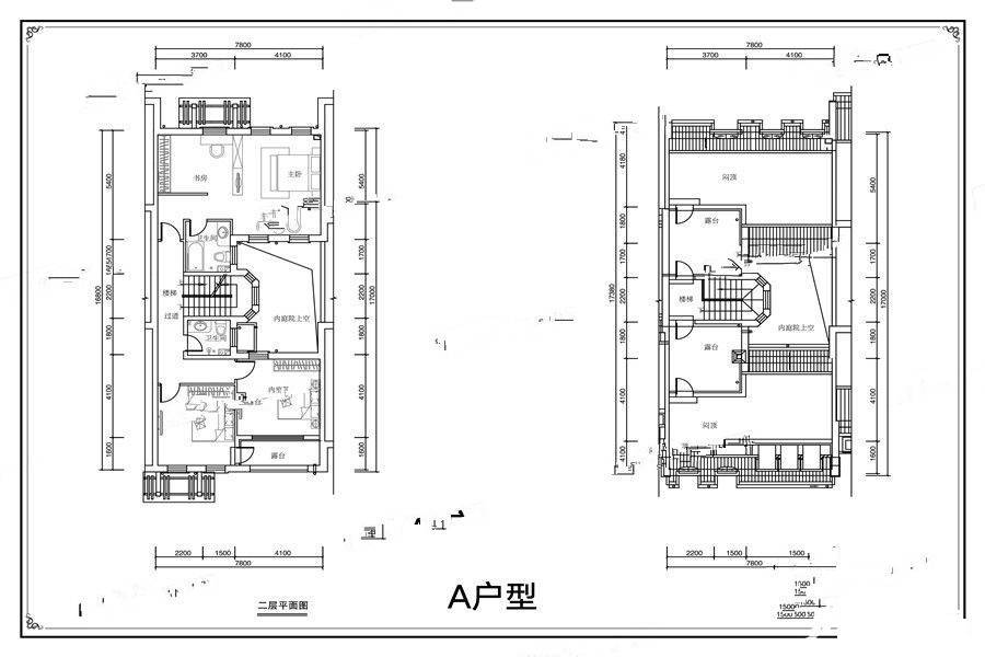 伊琳都铎庄园4室2厅4卫350㎡户型图