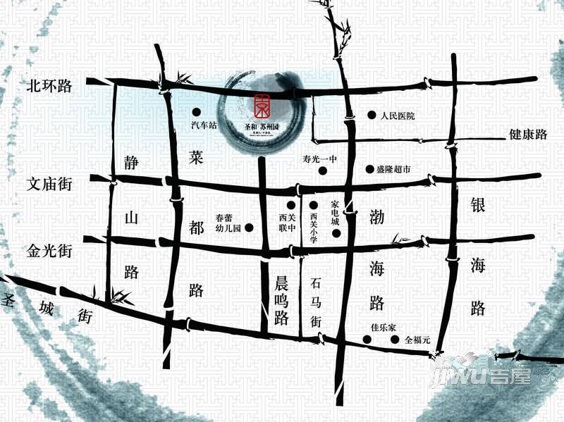 圣和苏州园位置交通图图片
