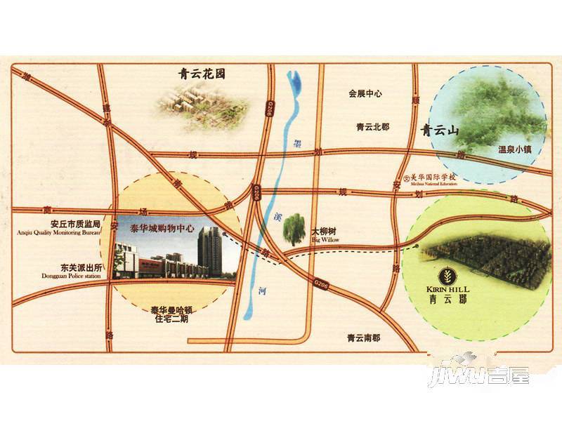 青云郡位置交通图图片