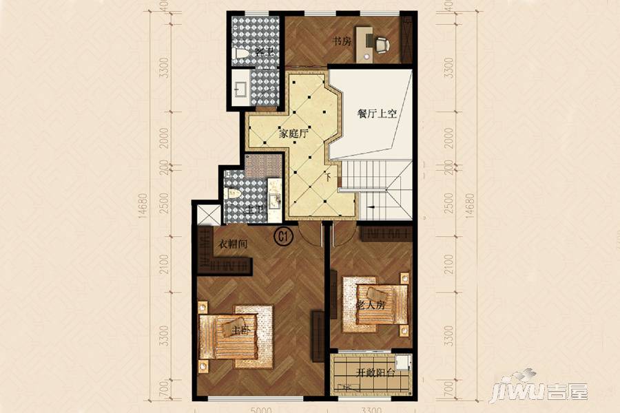 恒信宝通世家4室2厅3卫229㎡户型图