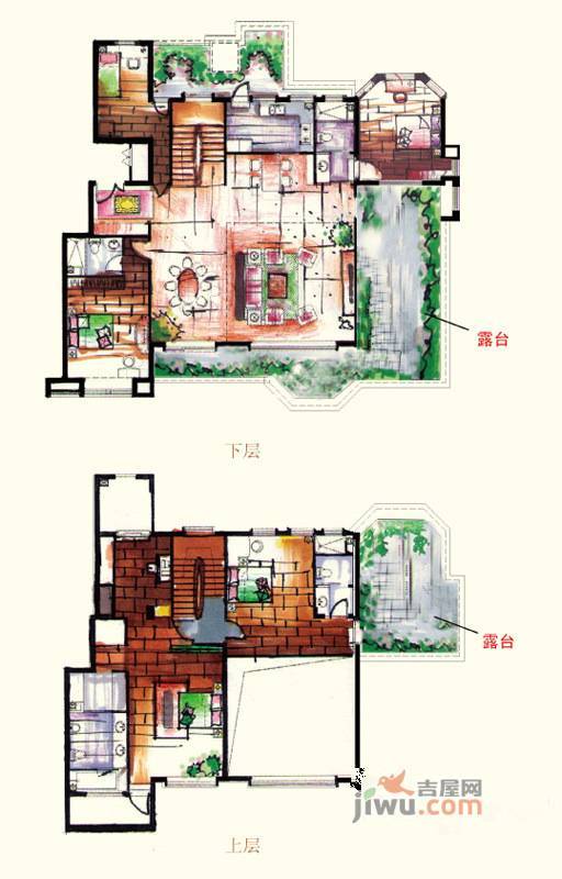 中海大观天下5室3厅4卫276.6㎡户型图