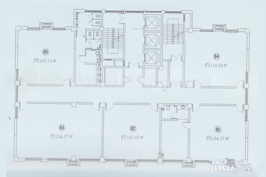 润福家园普通住宅102㎡户型图