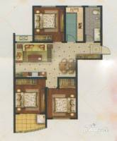 新富专家公寓3室2厅1卫132㎡户型图