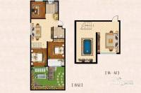 恒信向阳府3室2厅1卫89.1㎡户型图