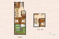 恒信向阳府3室2厅1卫97.3㎡户型图