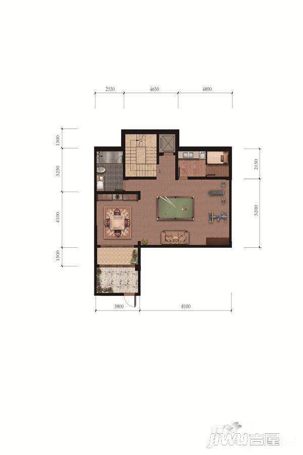 歌尔绿城5室3厅3卫220㎡户型图