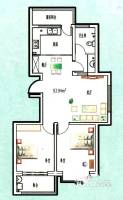 新方新怡园2室2厅1卫93.9㎡户型图